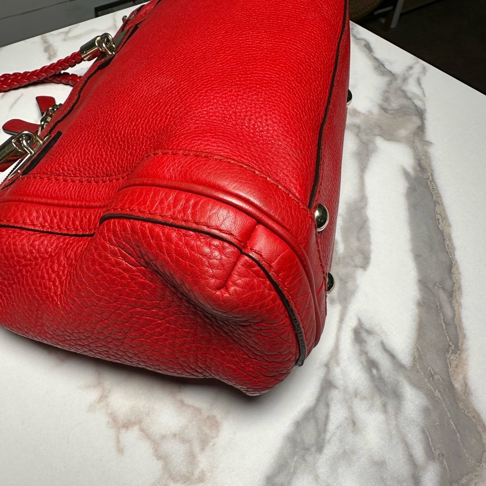 SOLD ❌ Gucci Red Leather 2 Way Bag - Picture 14 of 15